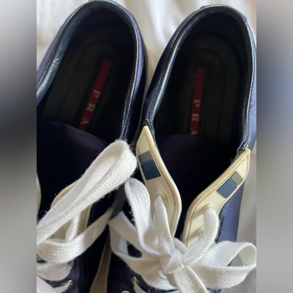 Prada satin sneakers blue size 36.5 - Picture 6 of 7